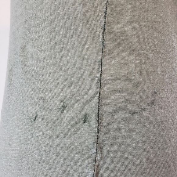 Pete & Greta Women's SIZE S Green Sleeveless Linen Summer Dress Johnny Was FLAW - Picture 10 of 12